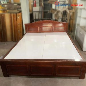 Giường Gỗ Tự Nhiên 1m6 Vạt MDF Cũ