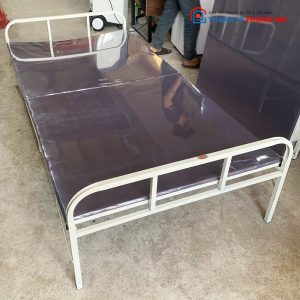 Giường Sắt Gấp Gọn 1m Kèm Nệm Cũ
