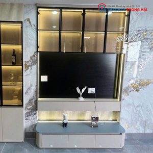 Hệ Kệ Tivi Kèm Tủ Trưng Bày Mới 99%