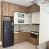 Hệ Tủ Bếp Góc L Gỗ MDF Mới 99%