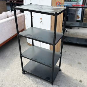 Kệ Sắt Đen Tiện Dung Cũ