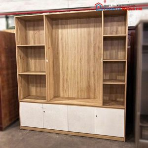 Kệ Trưng Bày Gỗ MDF Cũ Kèm Tủ Dưới