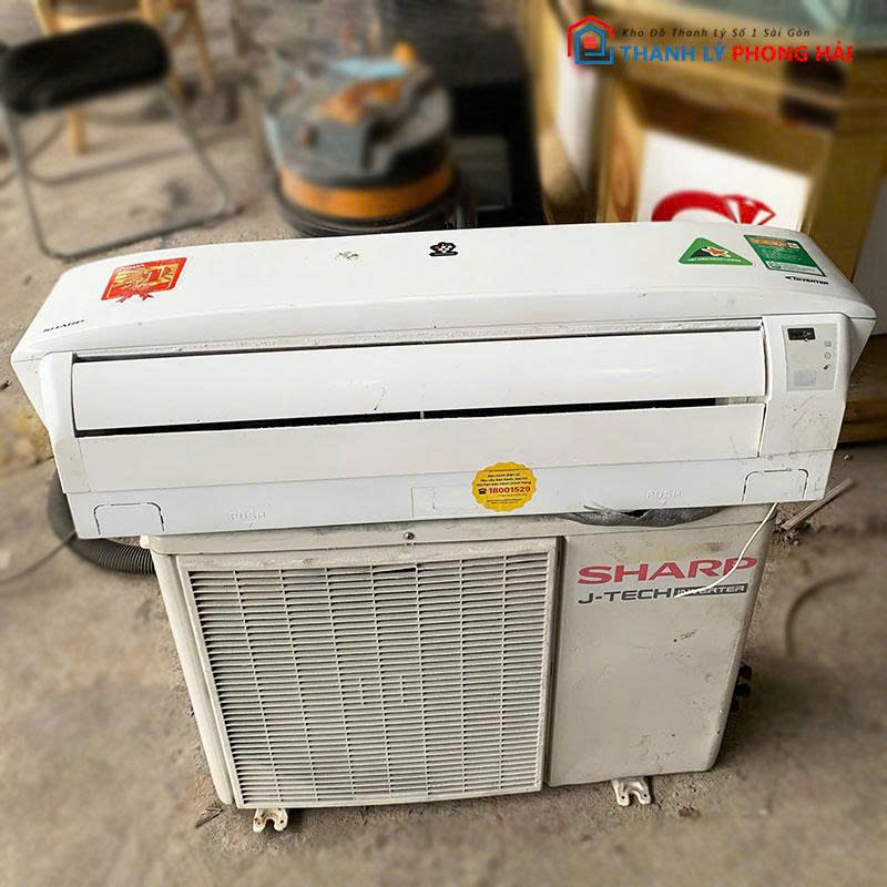 may-lanh-sharp-inverter-1hp-cu-2 Máy Lạnh Sharp Inverter 1HP AU-X12SEW Cũ