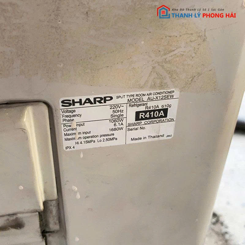 may-lanh-sharp-inverter-1hp-cu-4 Máy Lạnh Sharp Inverter 1HP AU-X12SEW Cũ