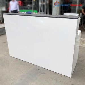 Quầy Lễ Tân Full Trắng Kèm Tủ Hồ Sơ 1m6 Cũ