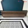 Sofa Băng Cũ Bọc Da Nâu Hiện Đại
