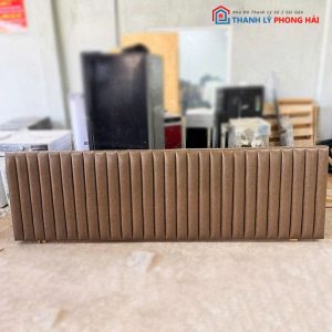 Sofa Băng Cũ Bọc Da Nâu Hiện Đại