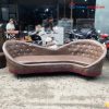 Sofa Băng Da Kiểu Trái Tim Đính Nút Cũ