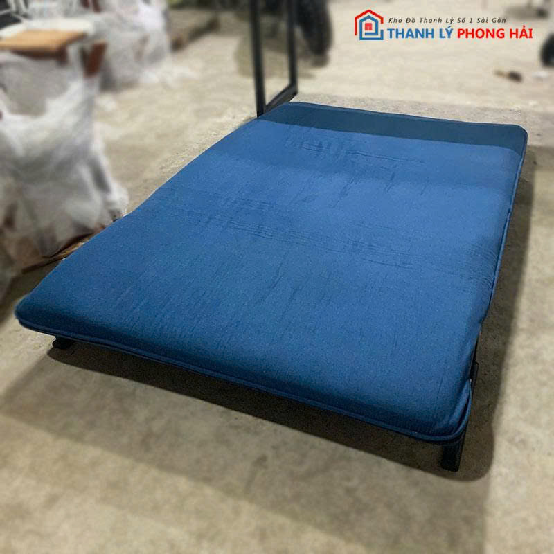 sofa-bed-1m15-gap-boc-vai-cu-3 Sofa Bed 1m15 Gấp Bọc Vải Cũ