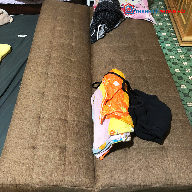 sofa-bed-boc-vai-mau-nau-cu-2 Sofa Bed Bọc Vải Màu Nâu Cũ