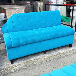 Sofa Bọc Nhung Xanh Kiểu Múi Cũ (Nhiều Kích Thước)