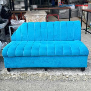 Sofa Bọc Nhung Xanh Kiểu Múi Cũ (Nhiều Kích Thước)