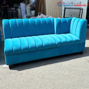 Sofa Bọc Nhung Xanh Kiểu Múi Cũ (Nhiều Kích Thước)