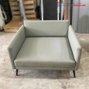 Sofa Đơn Cũ Bọc Da Chân Sắt