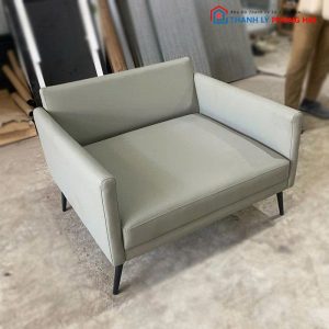 Sofa Đơn Cũ Bọc Da Chân Sắt