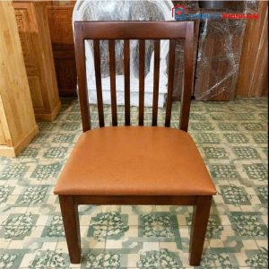 Thanh Lý Ghế Gỗ Đệm Da Mới 99%