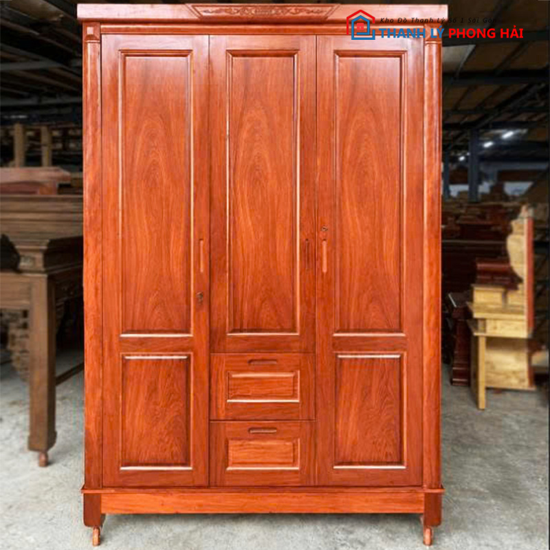 tu-ao-3-canh-phu-huong-da Tủ Áo 3 Cánh Phủ Hương Đá Cao Cấp Mới 99%