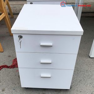 Tủ Cabin 3 Ngăn Kéo Màu Trắng Cũ