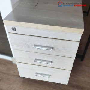 Tủ Cabin 3 Ngăn Kéo Màu Trắng Cũ