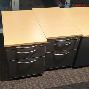 Tủ Cabin 3 Ngăn Kéo Mặt Gỗ Cũ
