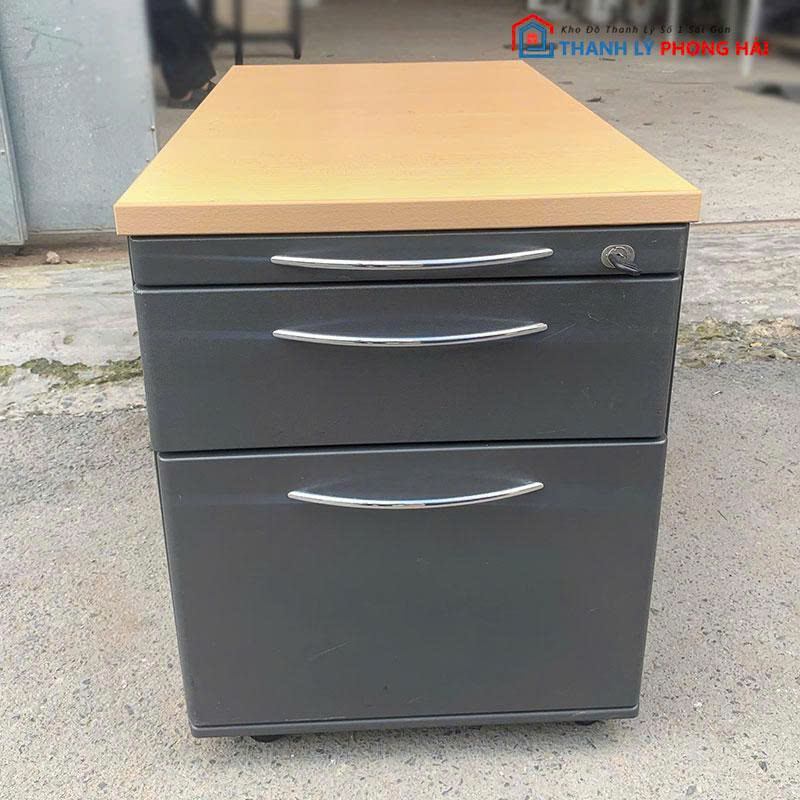 tu-cabin-3-ngan-keo-mat-go-cu-2 Tủ Cabin 3 Ngăn Kéo Mặt Gỗ Cũ