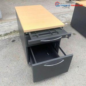 Tủ Cabin 3 Ngăn Kéo Mặt Gỗ Cũ