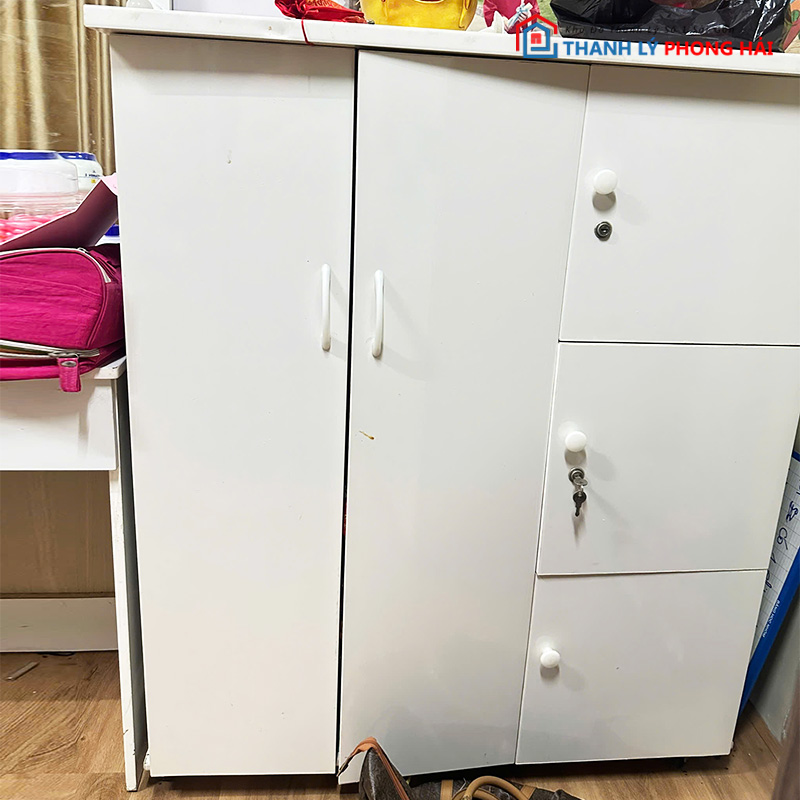tu-dung-do-go-mdf-kem-hoc-keo-cu-1 Tủ Đựng Đồ Gỗ MDF Kèm Hộc Kéo Cũ