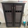 Tủ Giày Dép Gỗ CN Có Nan Thoáng Cũ