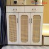 Tủ Giày Dép Kiểu Đan Mây 3 Cánh Mới 99%