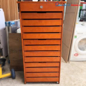 Tủ Giày Dép Lam Sơn 65cm Gỗ Tự Nhiên Cửa Lật Cũ