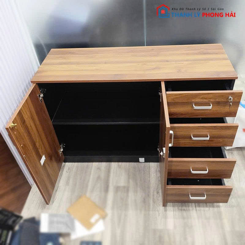 tu-ho-so-2-canh-kem-4-hoc-cu-3 Tủ Hồ Sơ 2 Cánh Kèm 4 Hộc Cũ