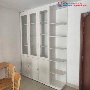 Tủ Hồ Sơ Cánh Kính Kèm Kệ Trưng Bày Cũ