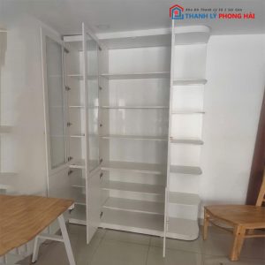 Tủ Hồ Sơ Cánh Kính Kèm Kệ Trưng Bày Cũ