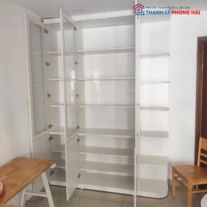 Tủ Hồ Sơ Cánh Kính Kèm Kệ Trưng Bày Cũ