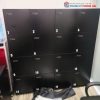 Tủ Locker 18 Ngăn Màu Đen Cũ