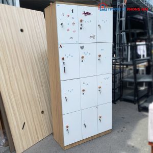 Tủ Locker Gỗ MDF 12 Ngăn Cũ