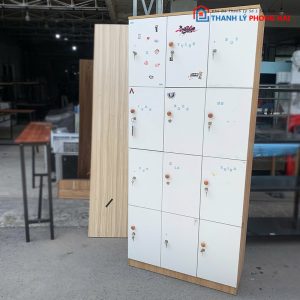 Tủ Locker Gỗ MDF 12 Ngăn Cũ