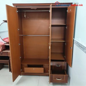 Tủ Quần Áo 1m4 Gỗ Công Nghiệp 3 Cánh Cũ