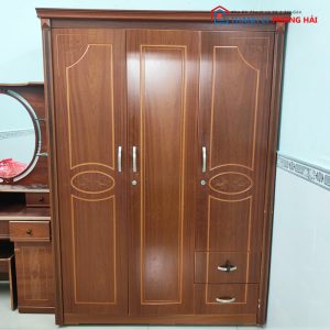 Tủ Quần Áo 1m4 Gỗ Công Nghiệp 3 Cánh Cũ