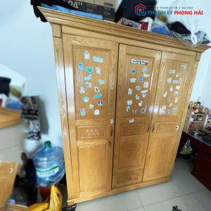 Tủ Quần Áo Gỗ Tự Nhiên 3 Cánh Cũ