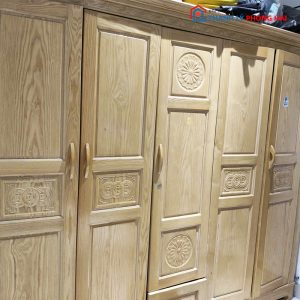 Tủ Quần Áo Gỗ Tự Nhiên 5 Cánh Cũ