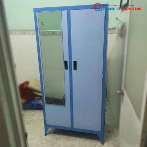 Tủ Sắt 2 Cánh Có Gương Cũ