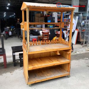 Xe Take Away Bán Cafe Bằng Gỗ Cũ