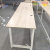 Bàn 2m4 Mặt Gỗ Khung Chân Sắt Cũ