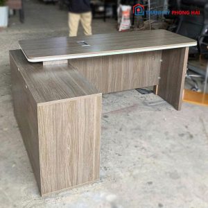 Bàn Giám Đốc Gỗ MDF Cũ Dáng Chữ L