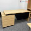 Bàn Giám Đốc Gỗ MDF Cũ Kèm Tủ 3 Hộc Kéo