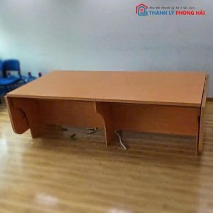 Bàn Họp Gỗ MDF 3m6 Cũ Có Lá Nối Linh Hoạt