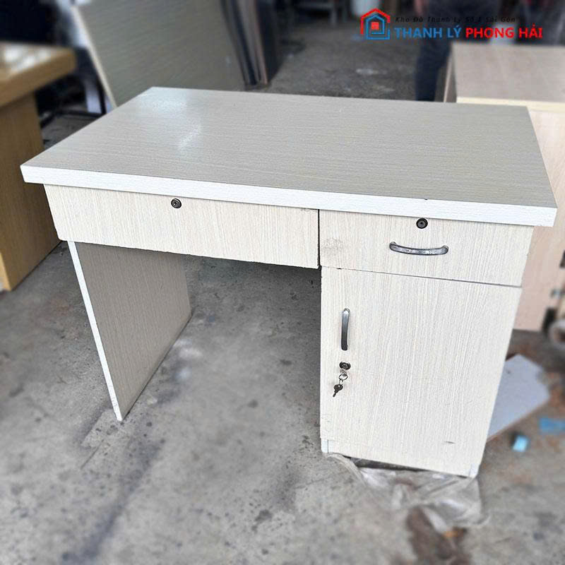ban-lam-viec-1m-cu-kem-hoc-tu-4 Bàn Làm Việc 1m Cũ Kèm Hộc Tủ Tiện Dụng