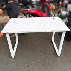 Bàn Làm Việc 1m2 Chân Sắt Mặt Gỗ Trắng Cũ (Nhiều Màu)