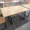 Bàn Làm Việc 1m6 Mặt Gỗ Khung Sắt Cũ